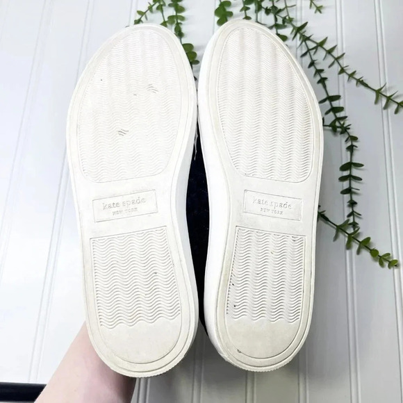 Kate Spade Blue Velvet Fleet Quilted Sneakers Women's Size 7.5 - Picture 5 of 9